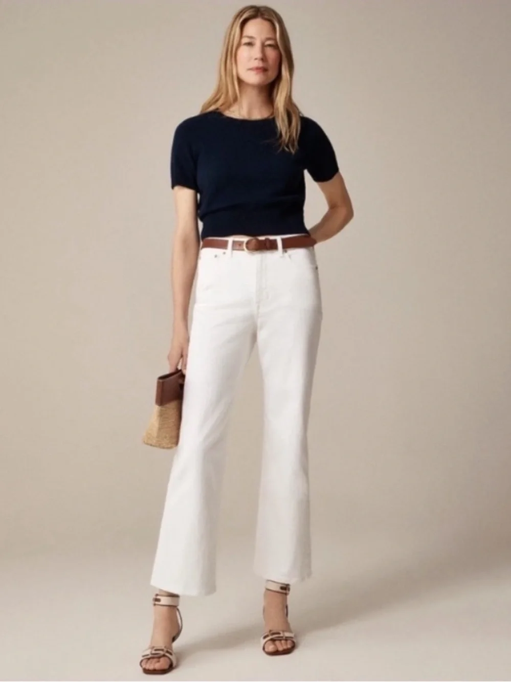 J Crew Jeans 25P High Rise White